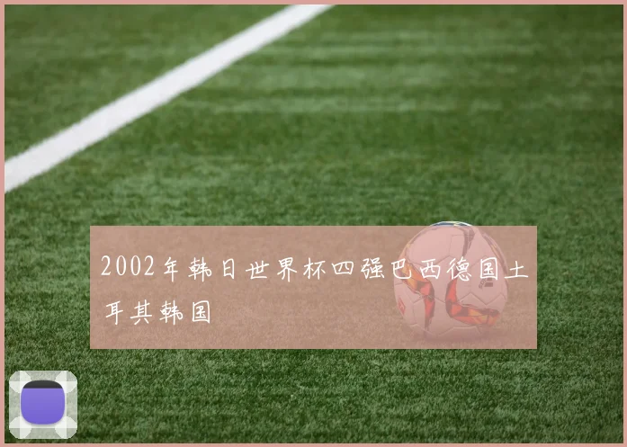 2002年韩日世界杯四强巴西德国土耳其韩国